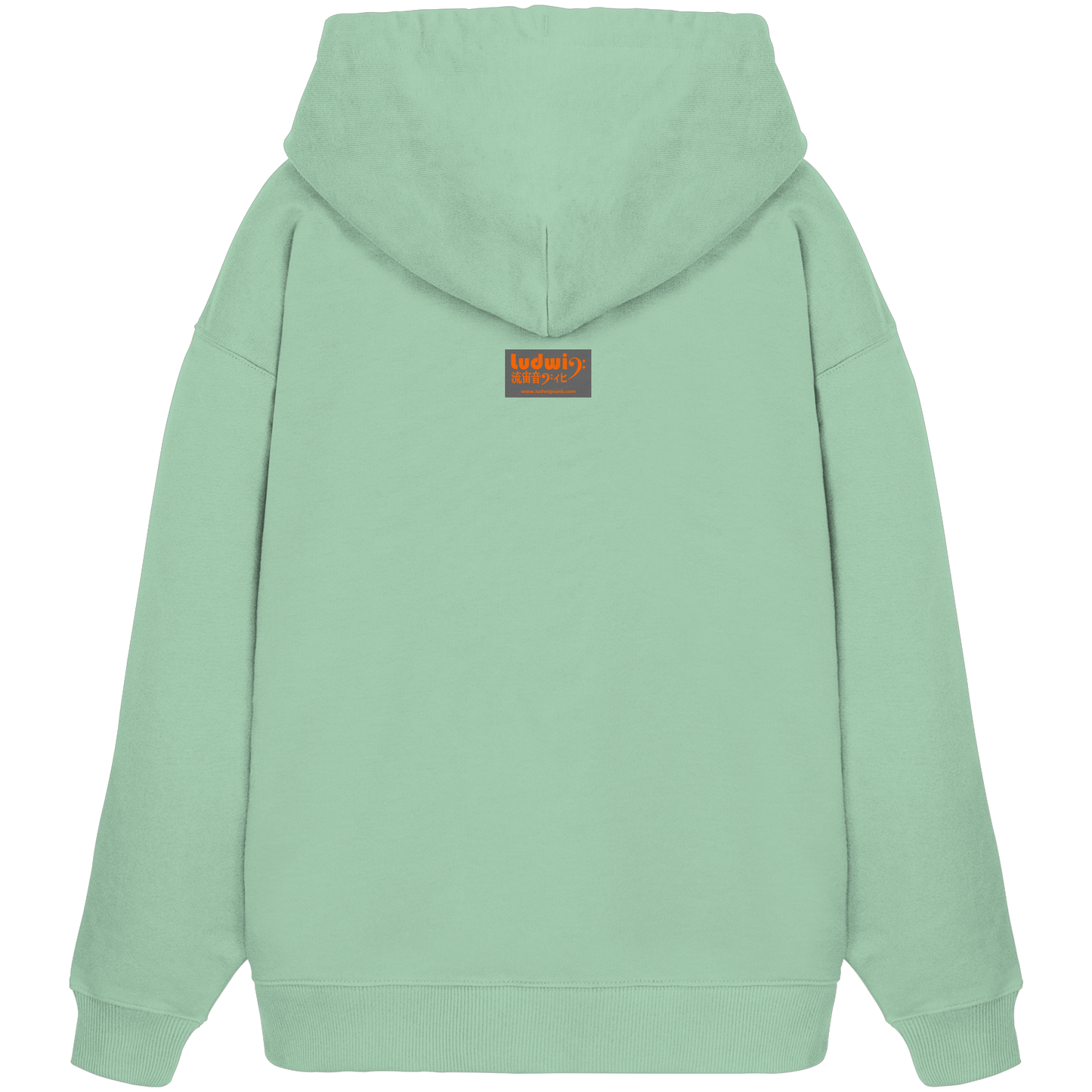 Organic Oversize Hoodie, unisex, Coffee cities of Europe - LudwigvanB.