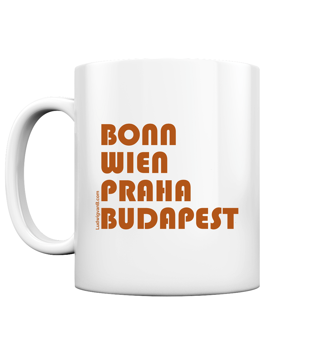 Tasse glossy Coffee cities of Europe - LudwigvanB.