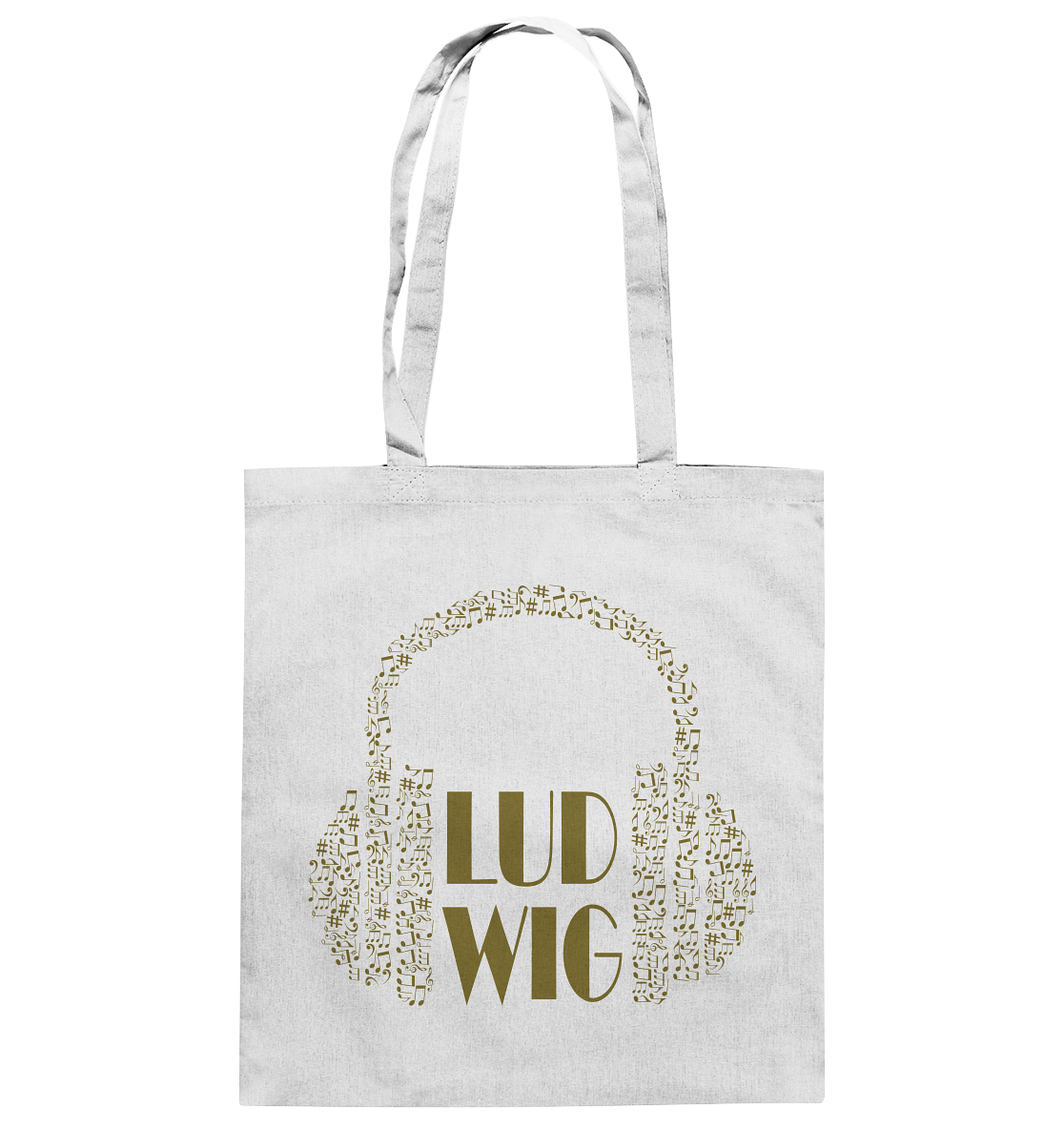 Baumwolltasche Ludwig let the music play - LudwigvanB.