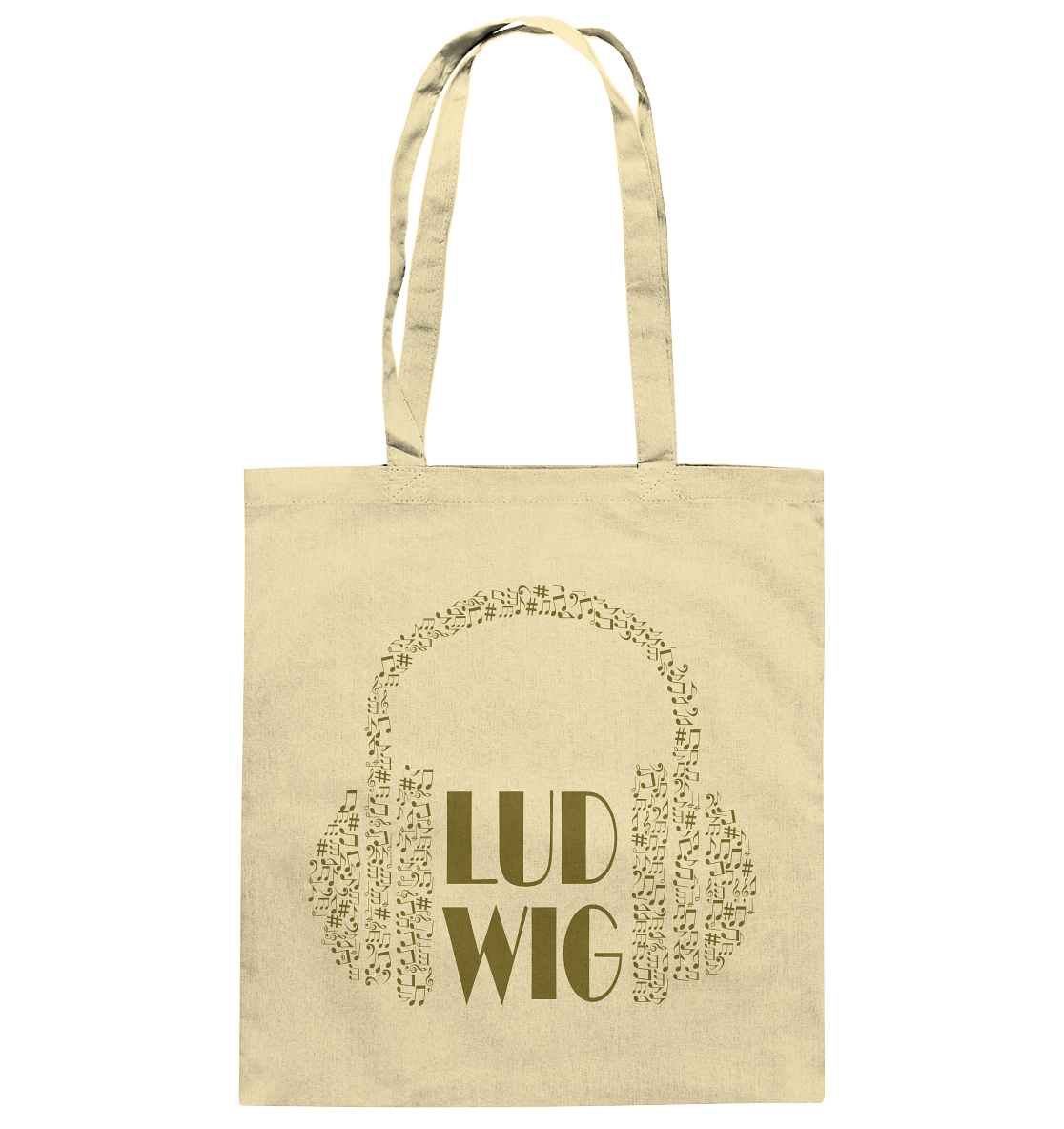 Baumwolltasche Ludwig let the music play - LudwigvanB.