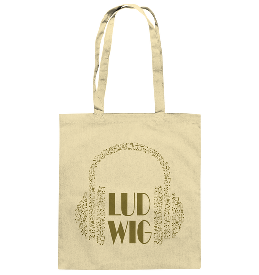 Baumwolltasche Ludwig let the music play - LudwigvanB.