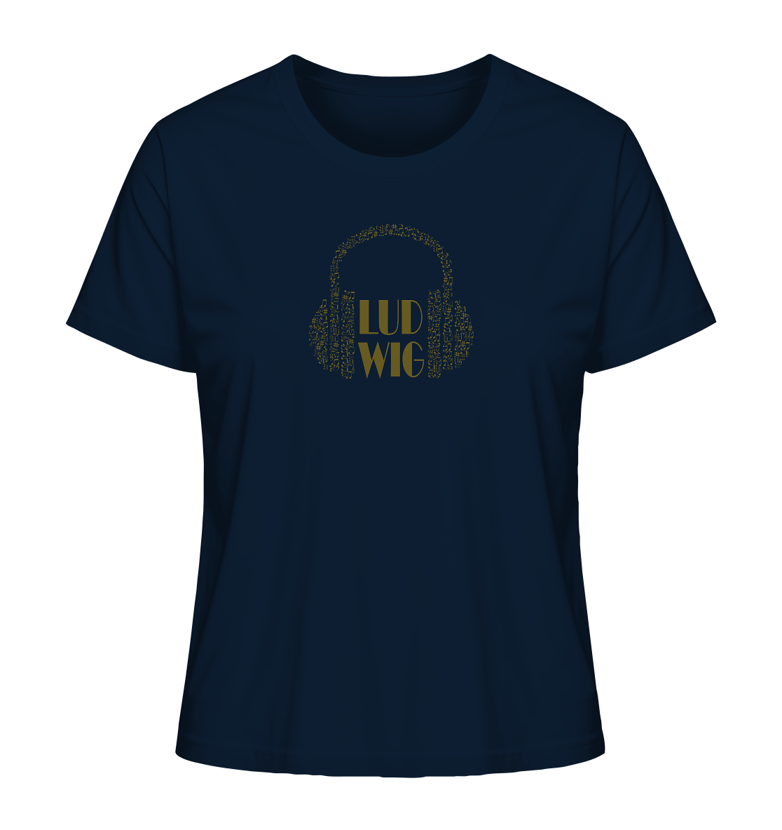 Ladies Organic Shirt Ludwig let the music play - LudwigvanB.