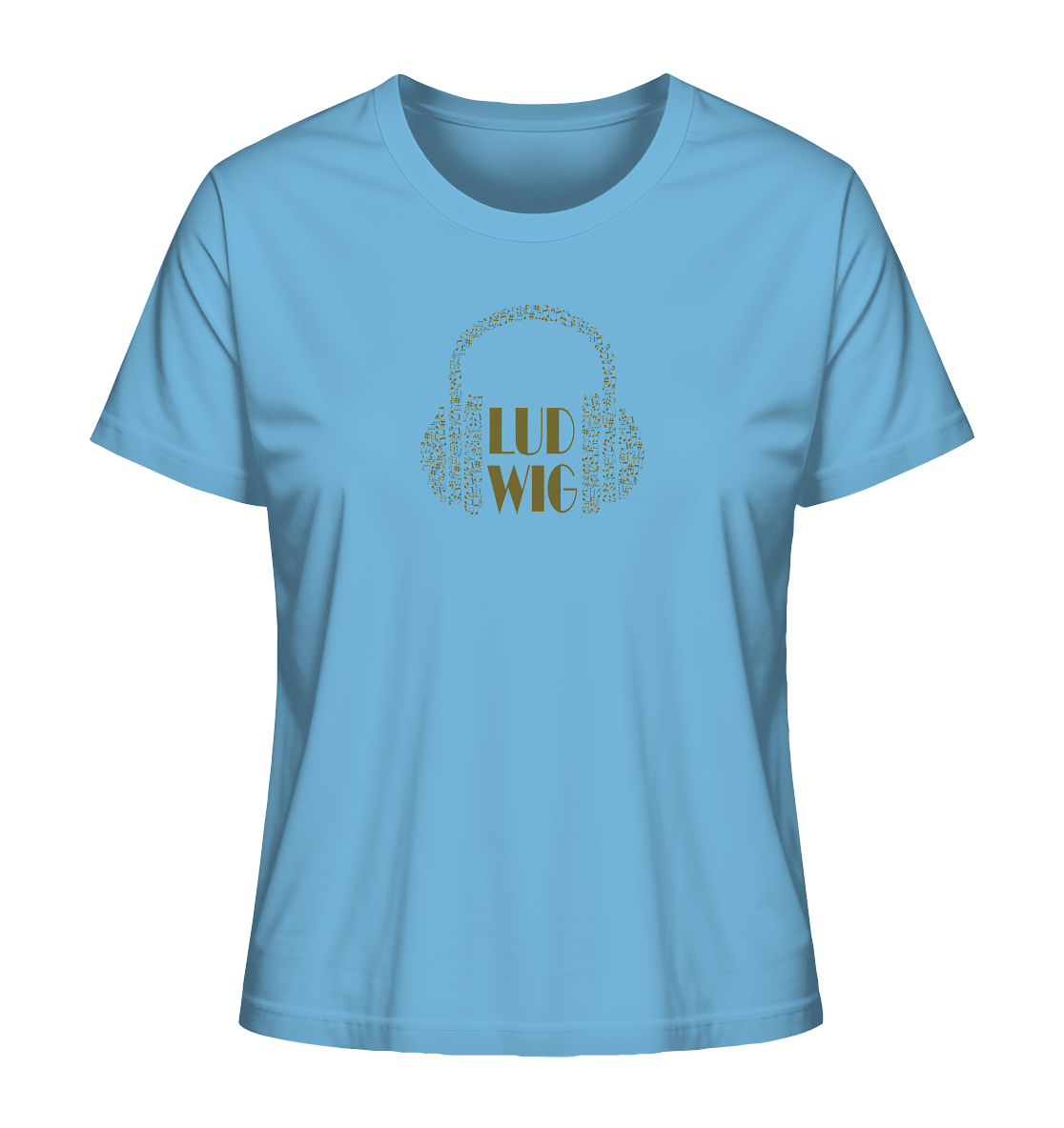 Ladies Organic Shirt Ludwig let the music play - LudwigvanB.