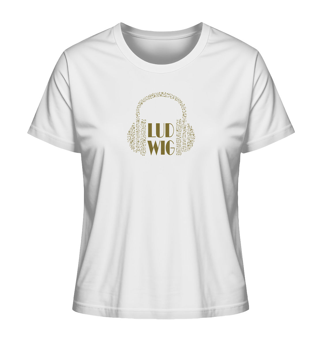Ladies Organic Shirt Ludwig let the music play - LudwigvanB.