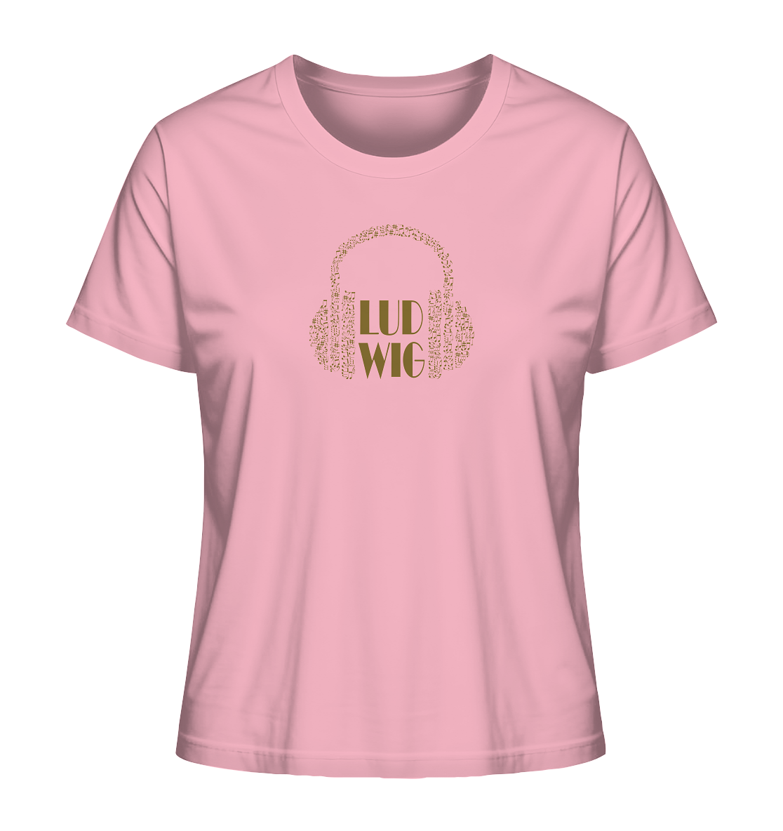 Ladies Organic Shirt Ludwig let the music play - LudwigvanB.