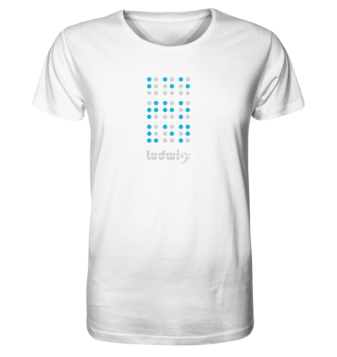 Organic Shirt Ludwig goes Braille, unisex - LudwigvanB.