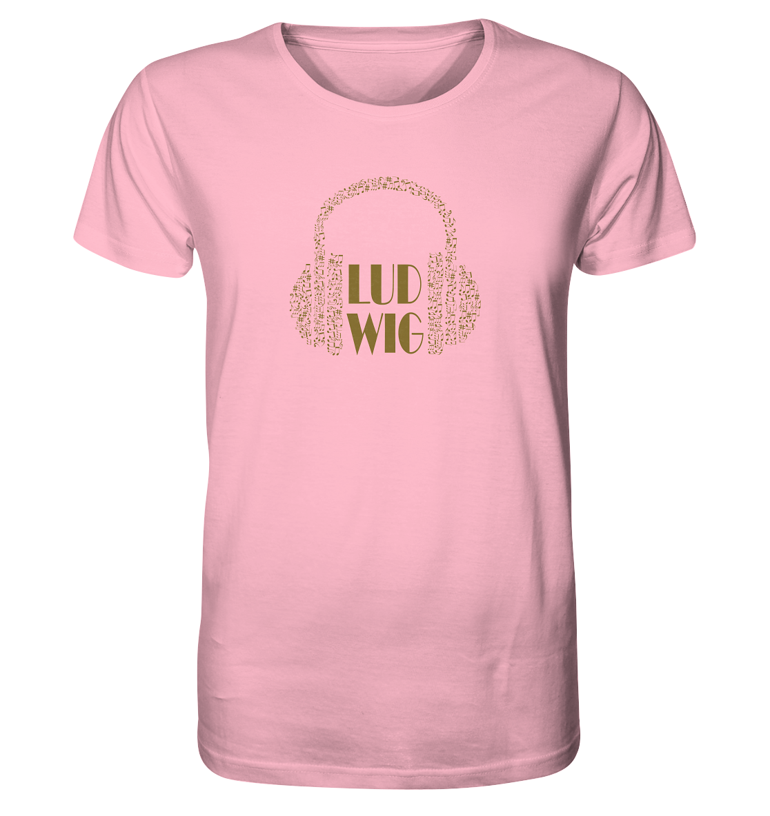Organic Shirt Ludwig let the music play, unisex - LudwigvanB.