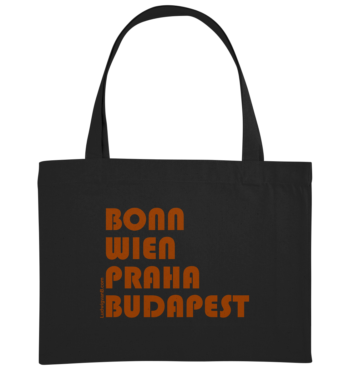 Coffee cities of Europe - LudwigvanB. - Organic Shopping-Bag
