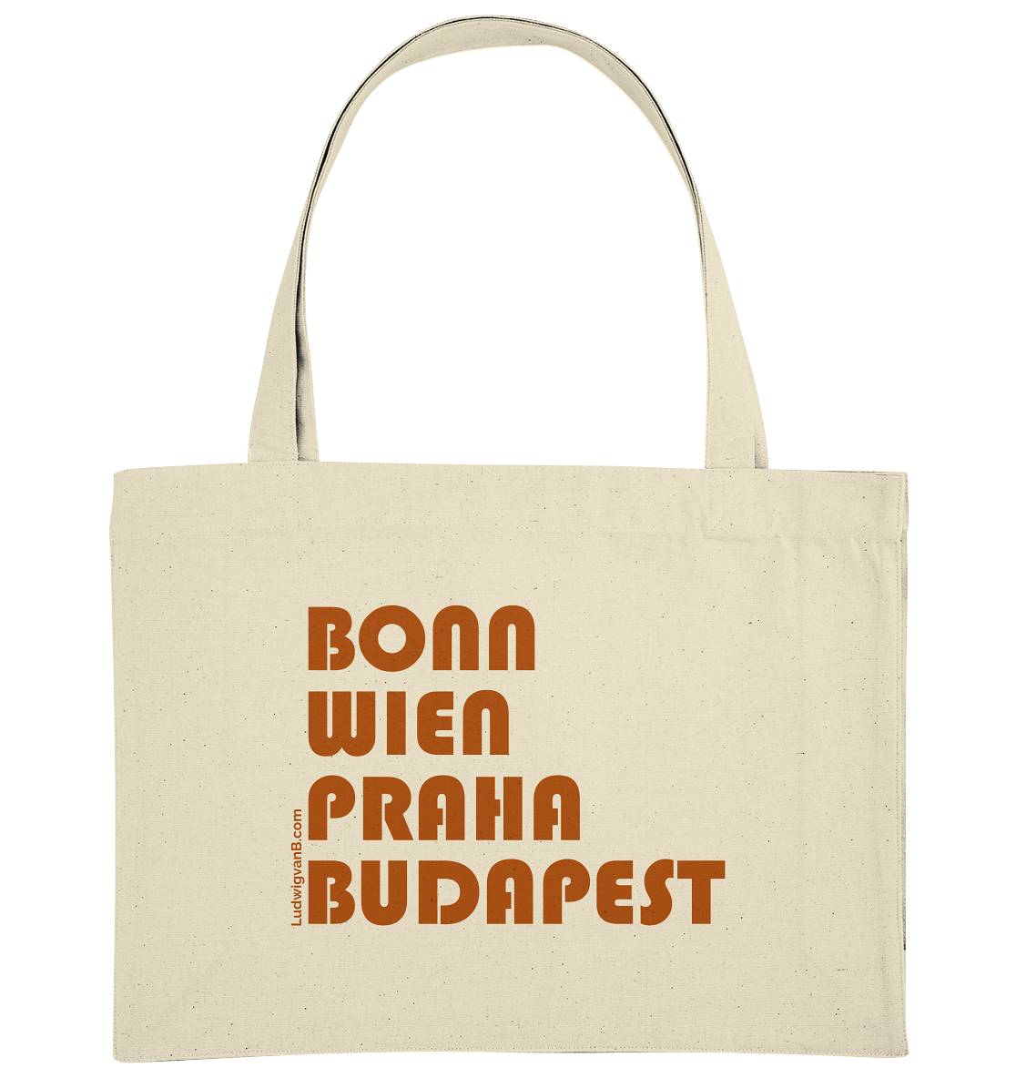 Coffee cities of Europe - LudwigvanB. - Organic Shopping-Bag