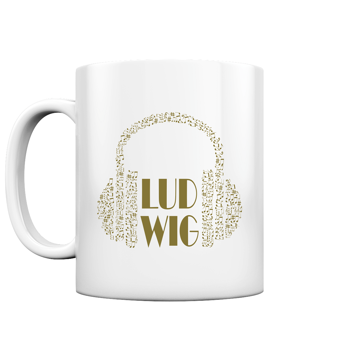 Tasse glossy, Ludwig let the music play - LudwigvanB.