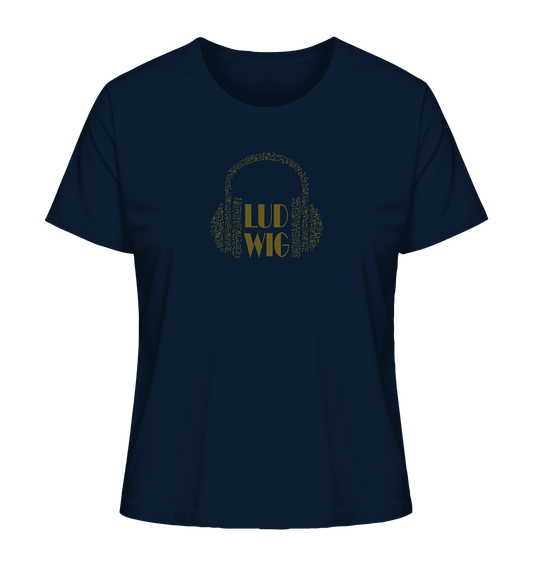 Ladies Organic Shirt Ludwig let the music play - LudwigvanB.