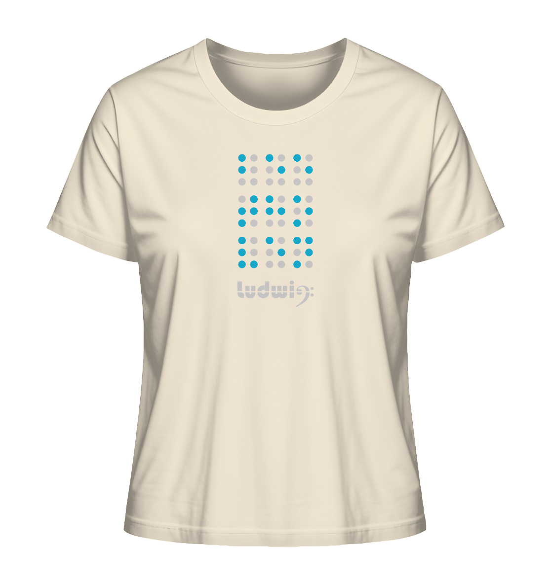 Ladies Organic Shirt Ludwig goes Braille - LudwigvanB.
