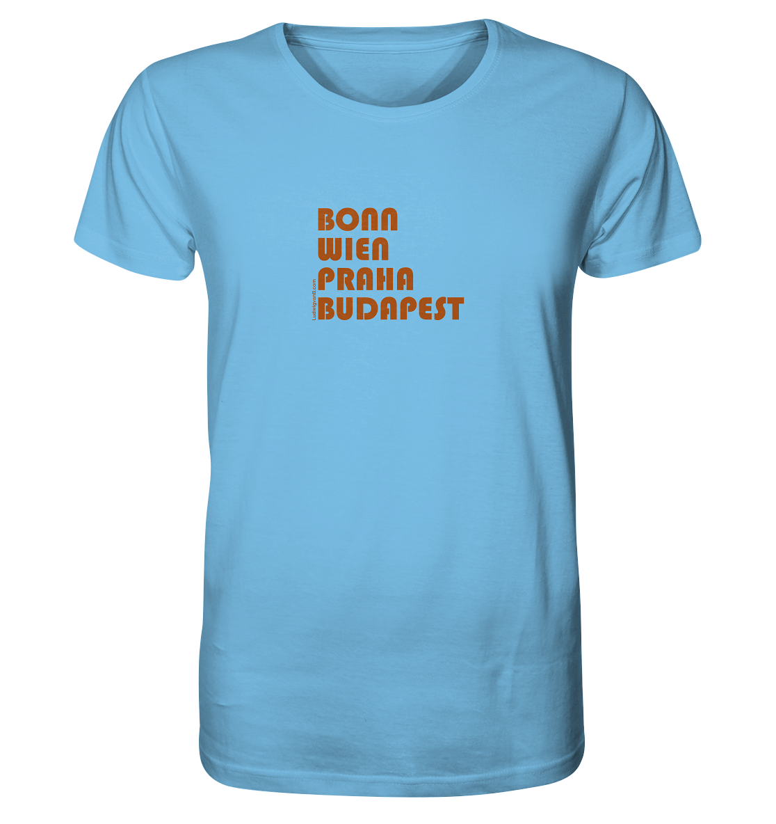 Organic Shirt, unisex, Coffee cities of Europe - LudwigvanB.