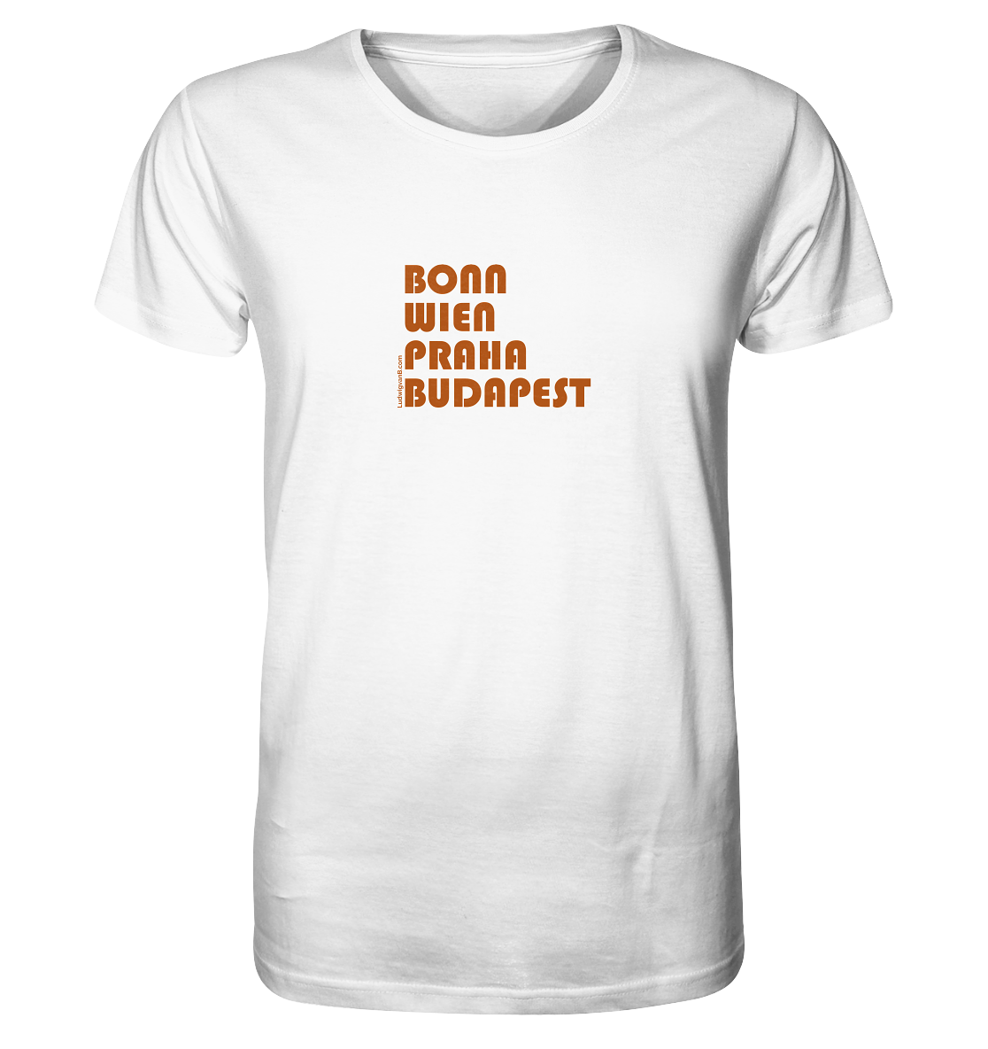 Organic Shirt, unisex, Coffee cities of Europe - LudwigvanB.