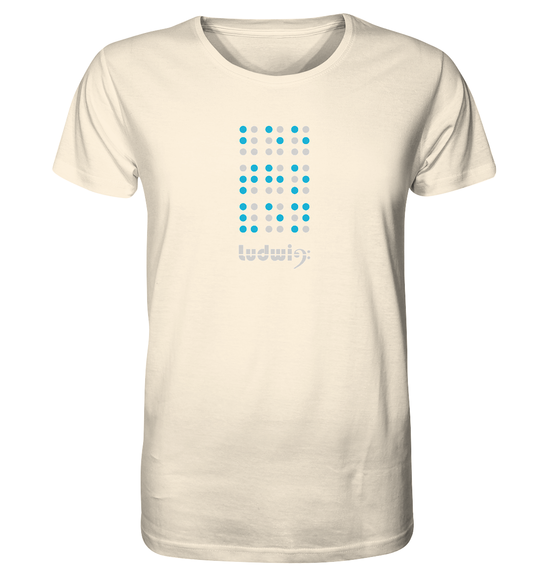 Organic Shirt Ludwig goes Braille, unisex - LudwigvanB.