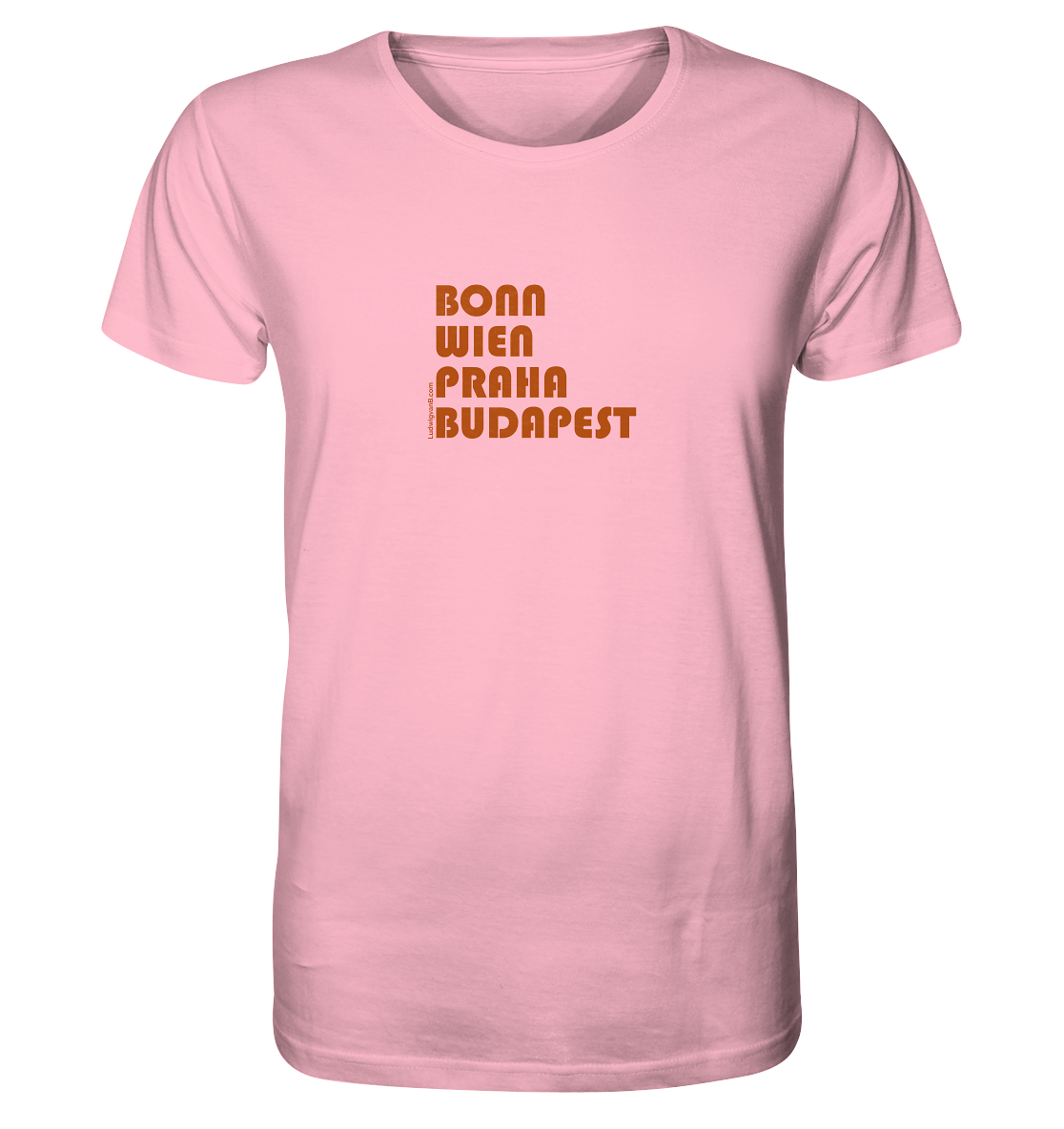 Organic Shirt, unisex, Coffee cities of Europe - LudwigvanB.