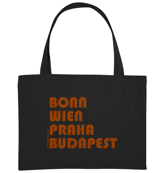 Coffee cities of Europe - LudwigvanB. - Organic Shopping-Bag
